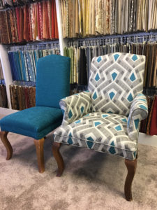 Custom upholstery chairs.