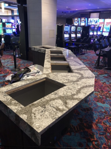 Granite Install for Slot Machines