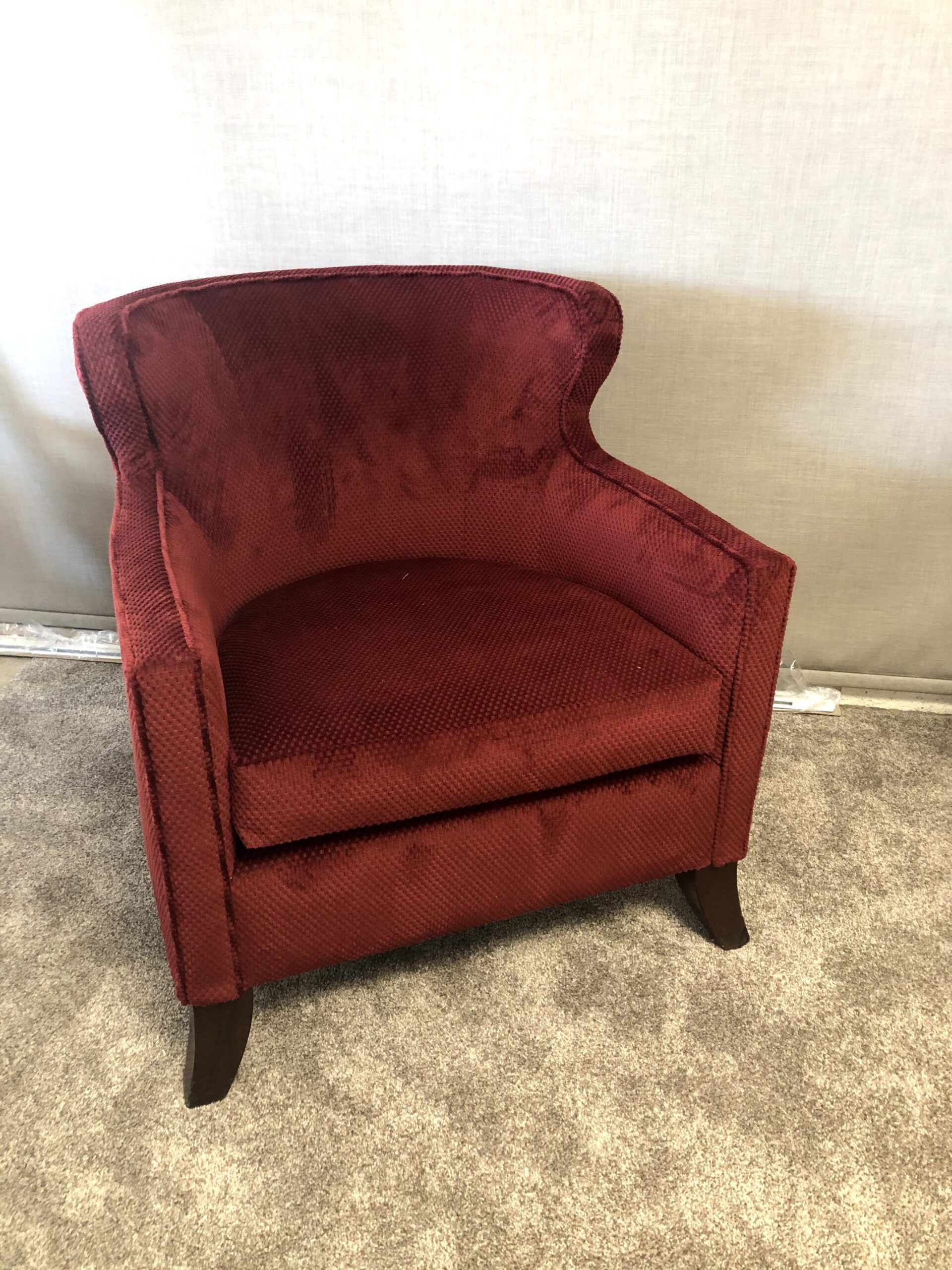 Red Chair: $175 each or $300 for pair.